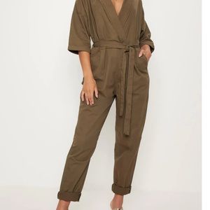Army Green Utility Jumpsuit